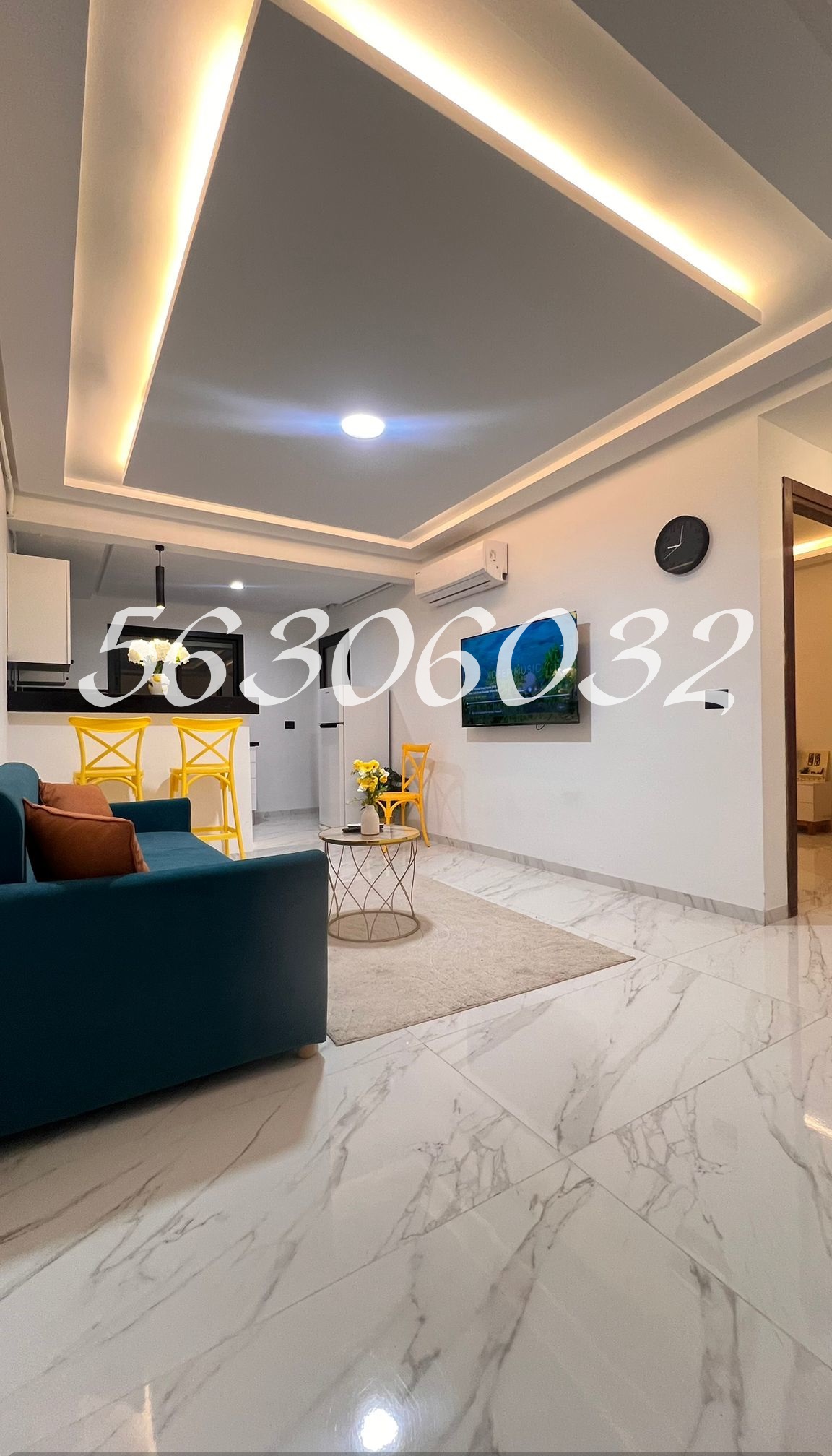 La Marsa El Aouina Location Appart. 2 pices Appartement   meubl  cit el wahat