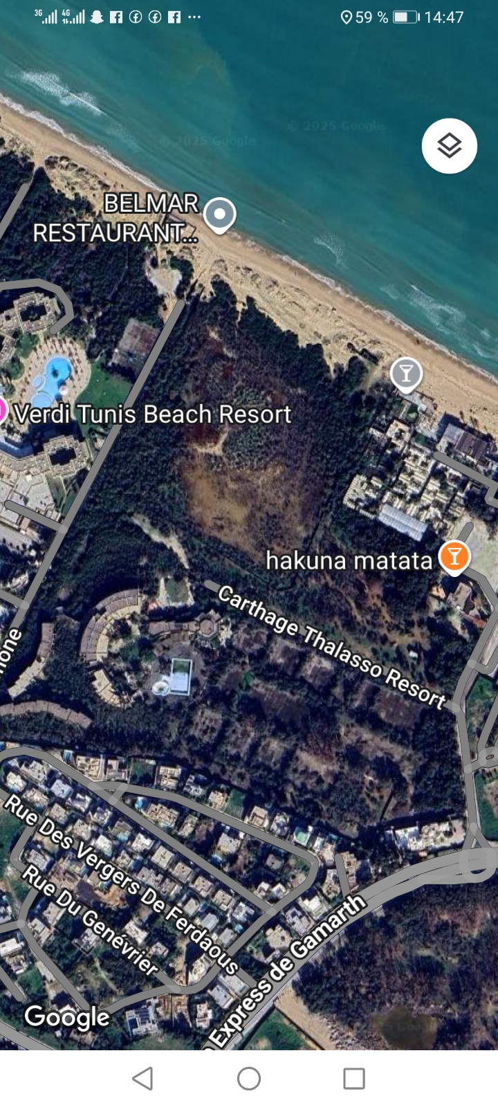 La Marsa Gammart Terrain Terrain nu Terrain a gammrth zone touristique