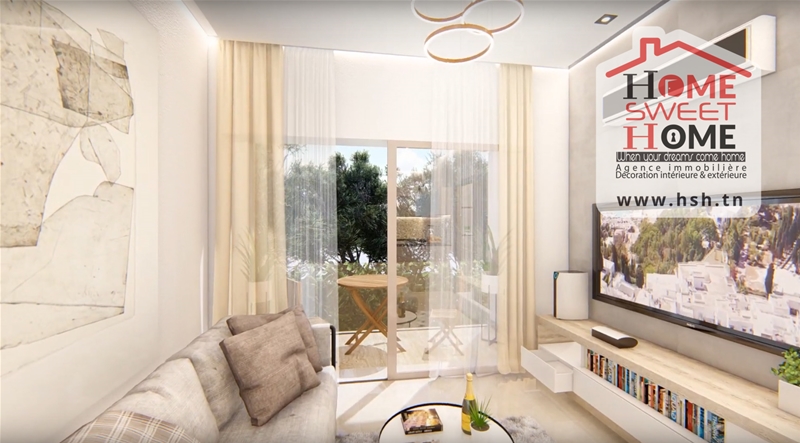 La Marsa&nbsp;Gammart&nbsp;Vente&nbsp;Appart. 1 pi�ce&nbsp;S1 p�kin promo promoteur avec z�ro frais d'agence