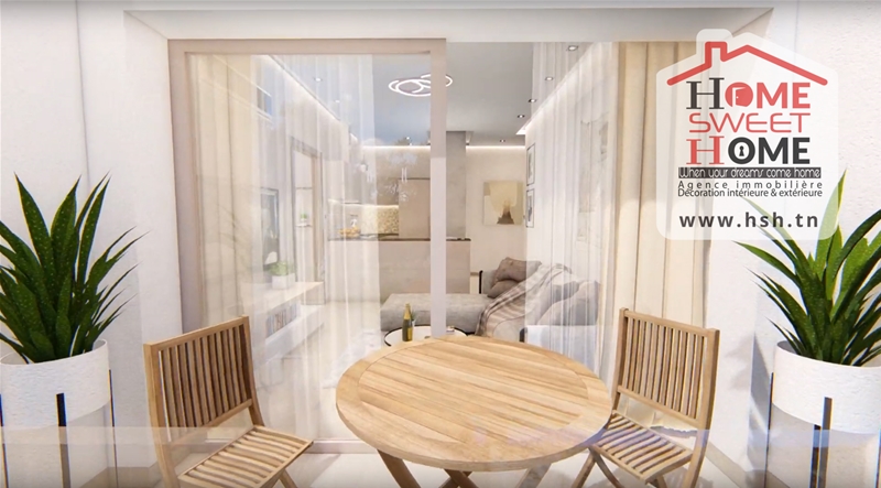 La Marsa&nbsp;Gammart&nbsp;Vente&nbsp;Appart. 1 pi�ce&nbsp;S1 p�kin promo promoteur avec z�ro frais d'agence