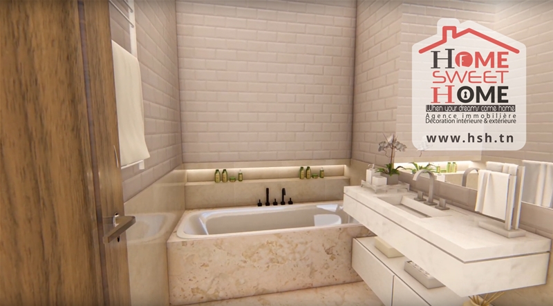 La Marsa&nbsp;Gammart&nbsp;Vente&nbsp;Appart. 1 pi�ce&nbsp;S1 p�kin promo promoteur avec z�ro frais d'agence