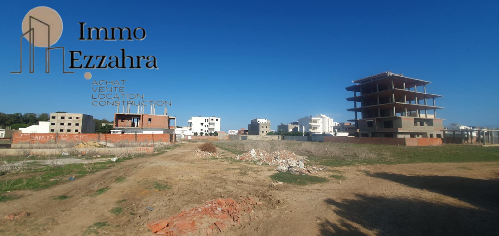 Hammam El Ghezaz Ezzahra Terrain Terrain nu Terrain 400m de la plage ezzahra hammem ghzez