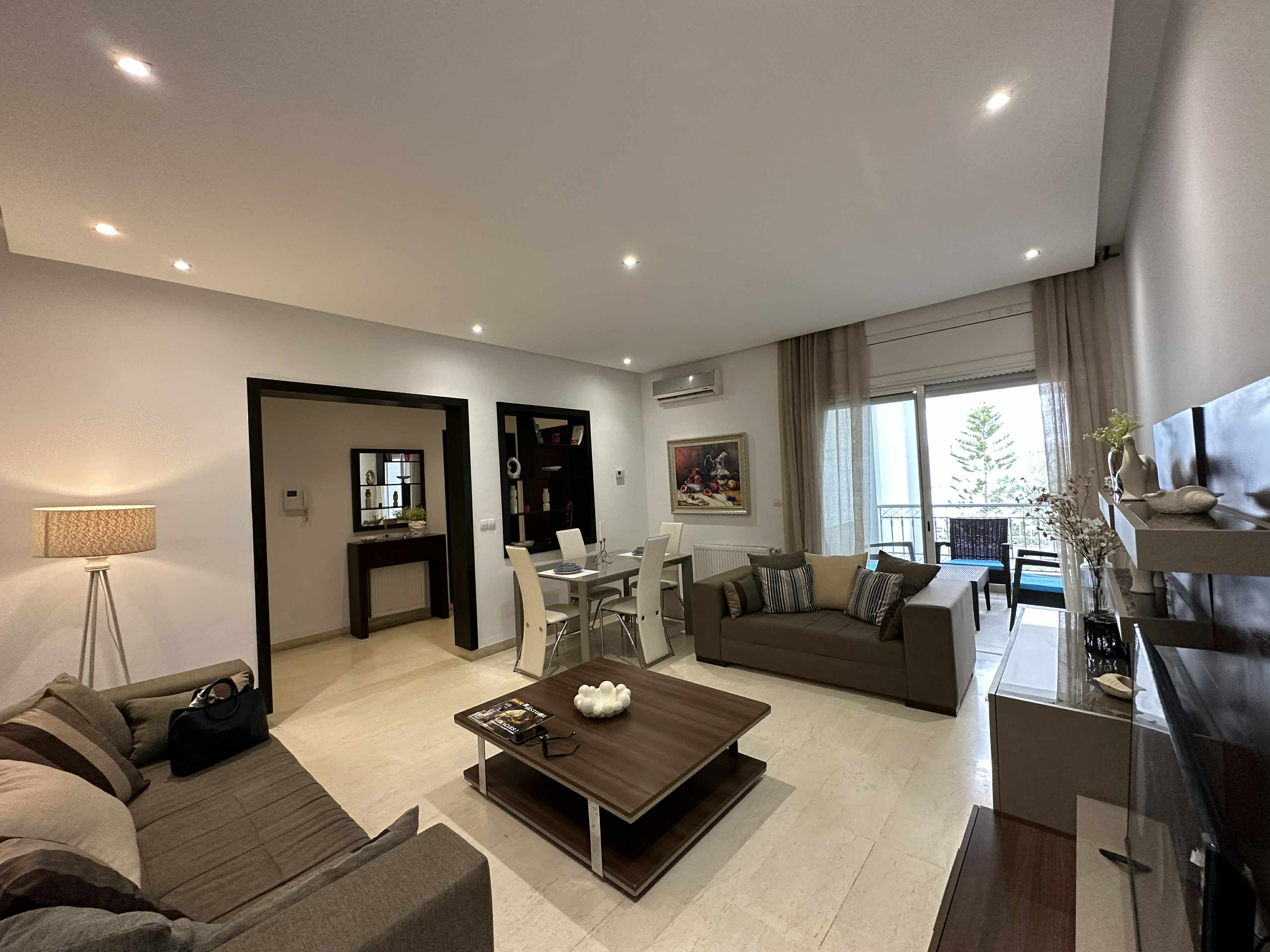 La Marsa Sidi Daoud Location Appart. 3 pices Appart s2 richement meubl  la marsa