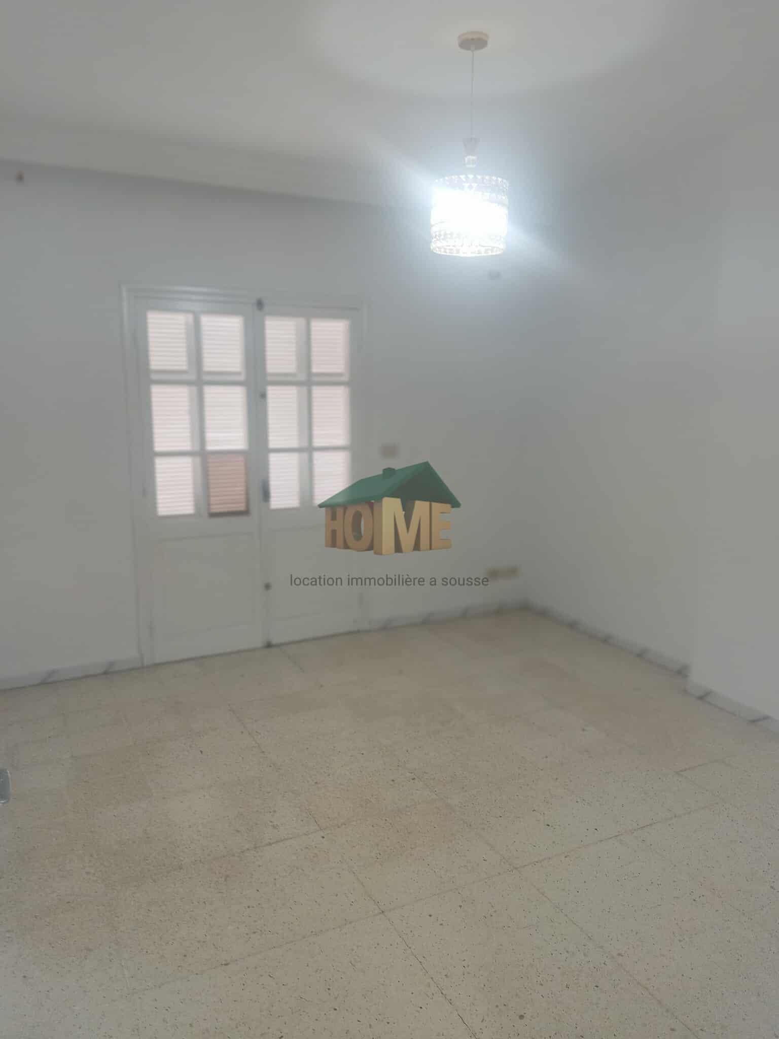 Sousse Jaouhara Sahloul Location Appart. 2 pices S2 spacieux sans meuble