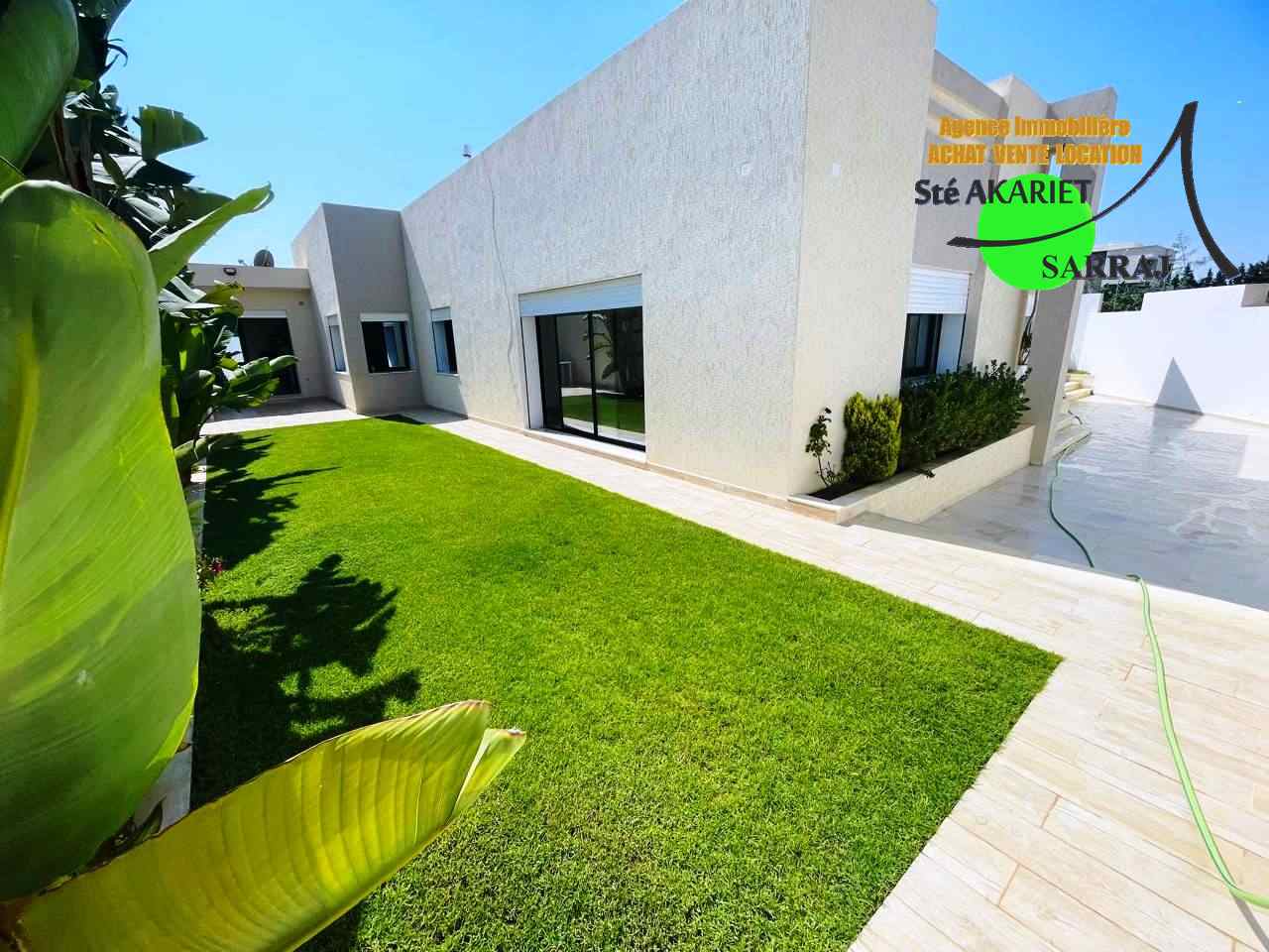 Akouda Chatt Meriem Vente Maisons Villa plain pied prs de villa tilel chatt mariem