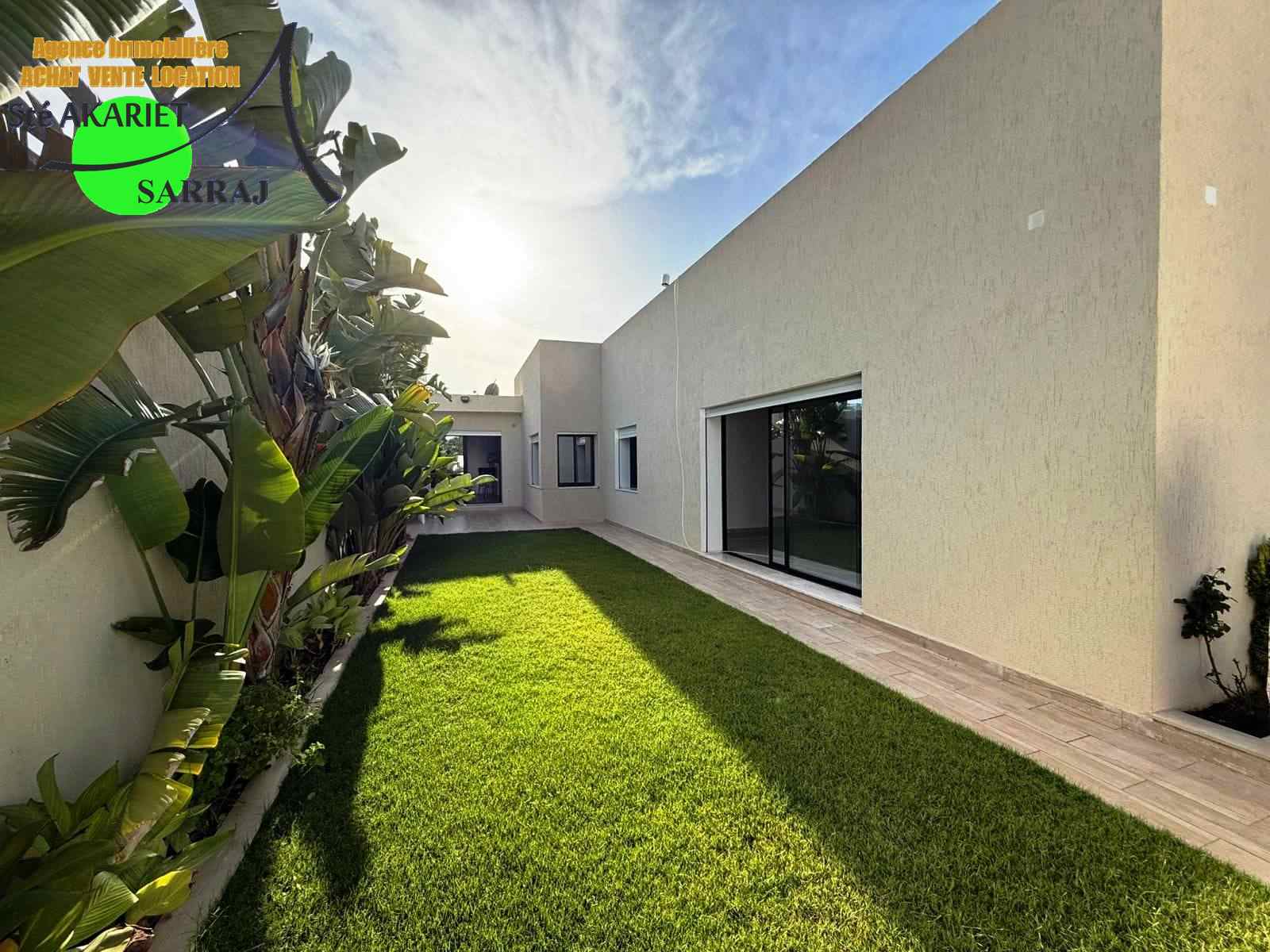 Akouda Chatt Meriem Vente Maisons Villa plain pied prs de villa tilel chatt mariem