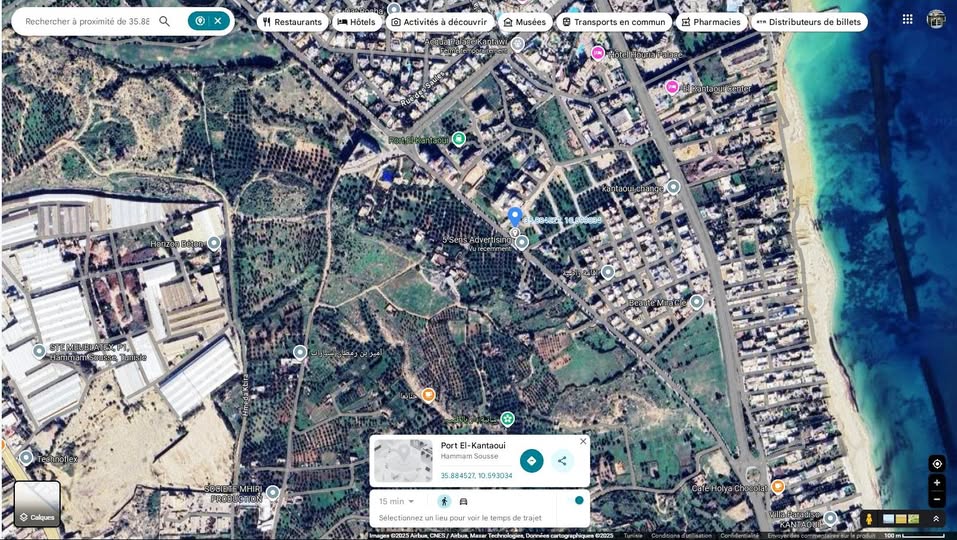 Hammam Sousse El Kantaoui Terrain Terrain nu Terrain approuv 450m de vocation r3  kantaoui