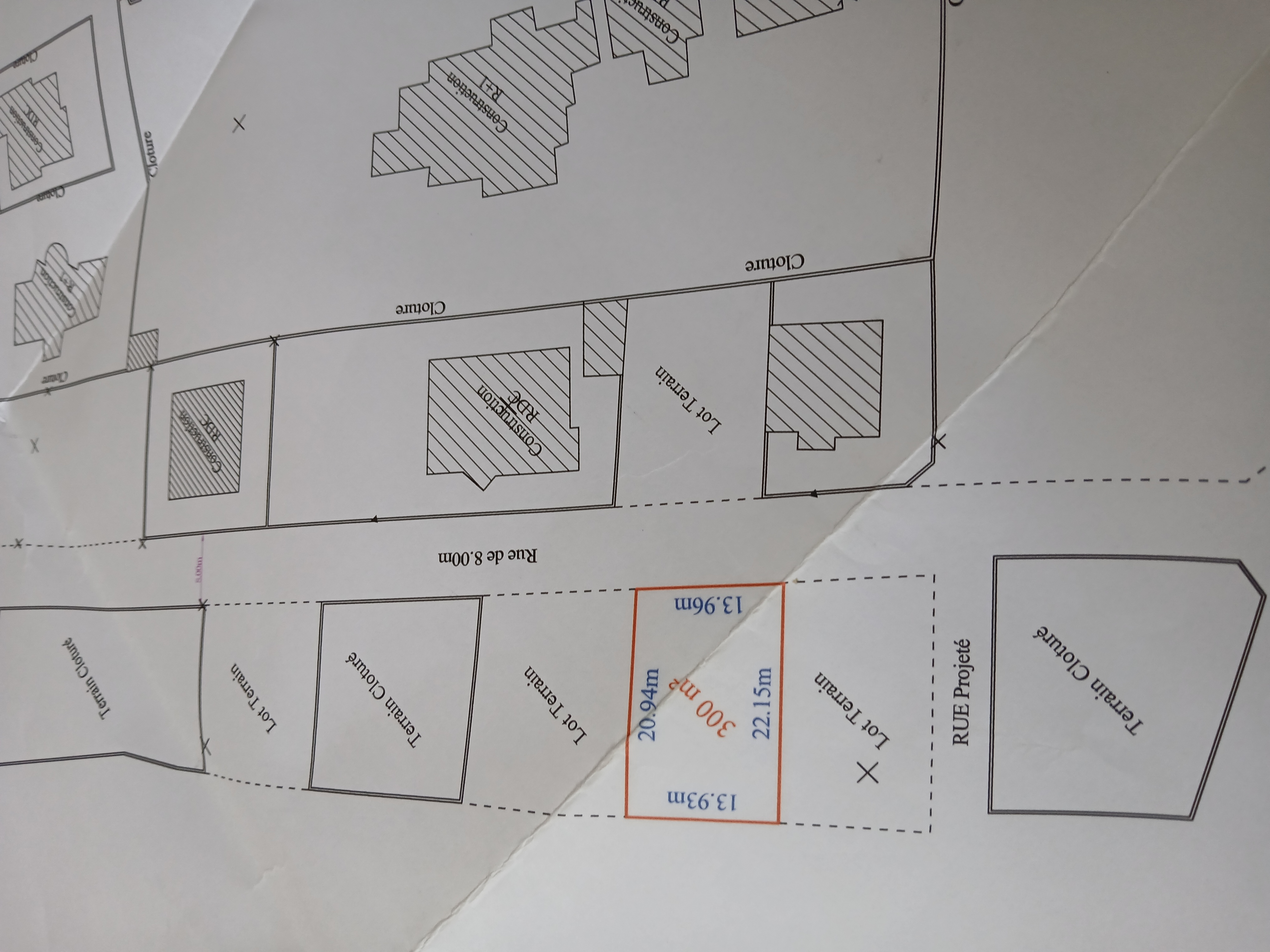 La Soukra Sidi Salah Terrain Terrain nu Terrain clotur de 300 mtre carr