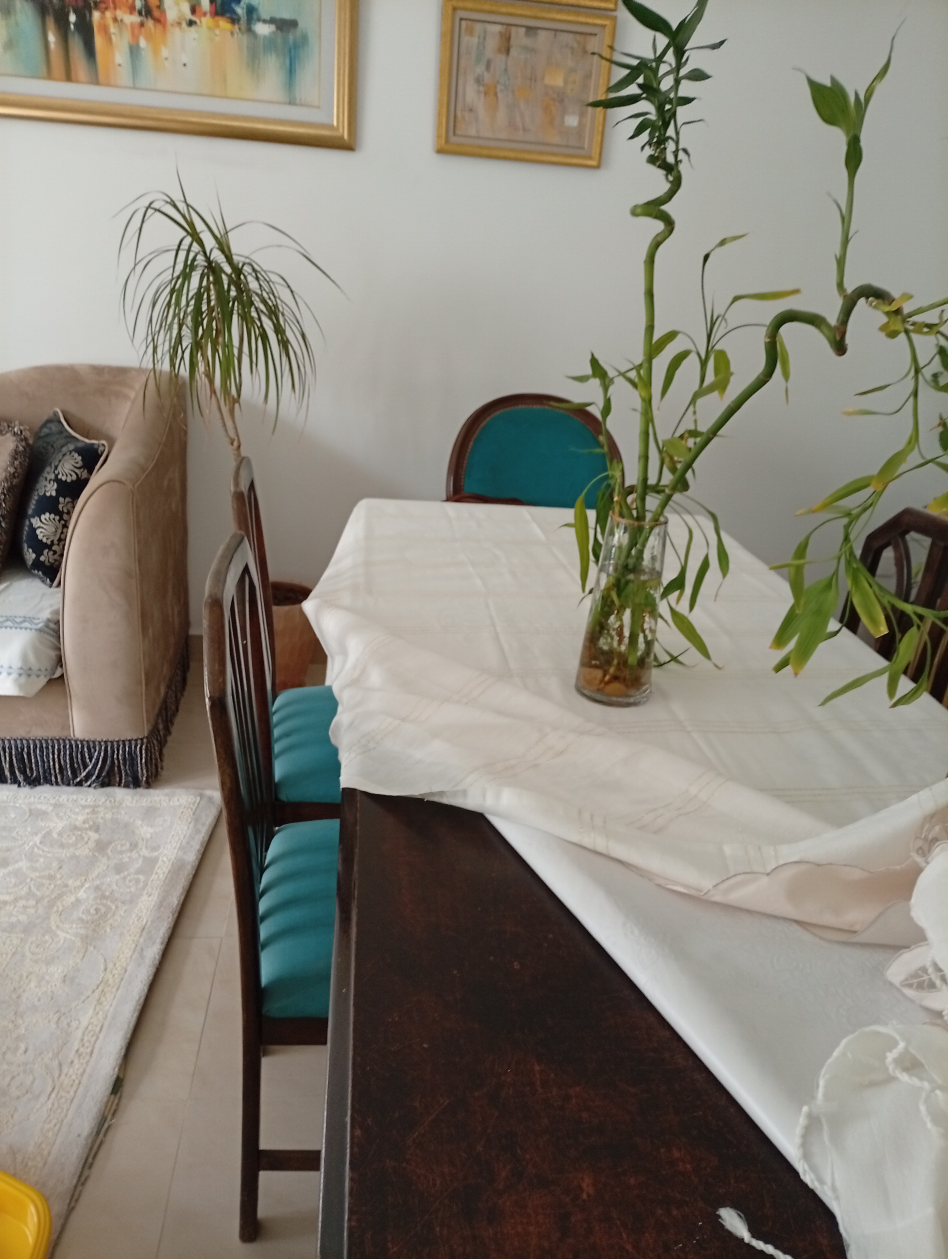 Ariana Ville Riadh Landlous Salon - Salle  manger  Salle  manger Table et  6 chaises en bois massif