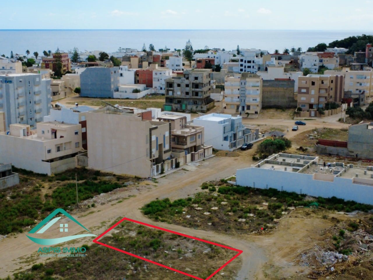 Kelibia Kelibia Vente Surfaces Vt919 terrain 243 m2  jinen mansourah kelibia