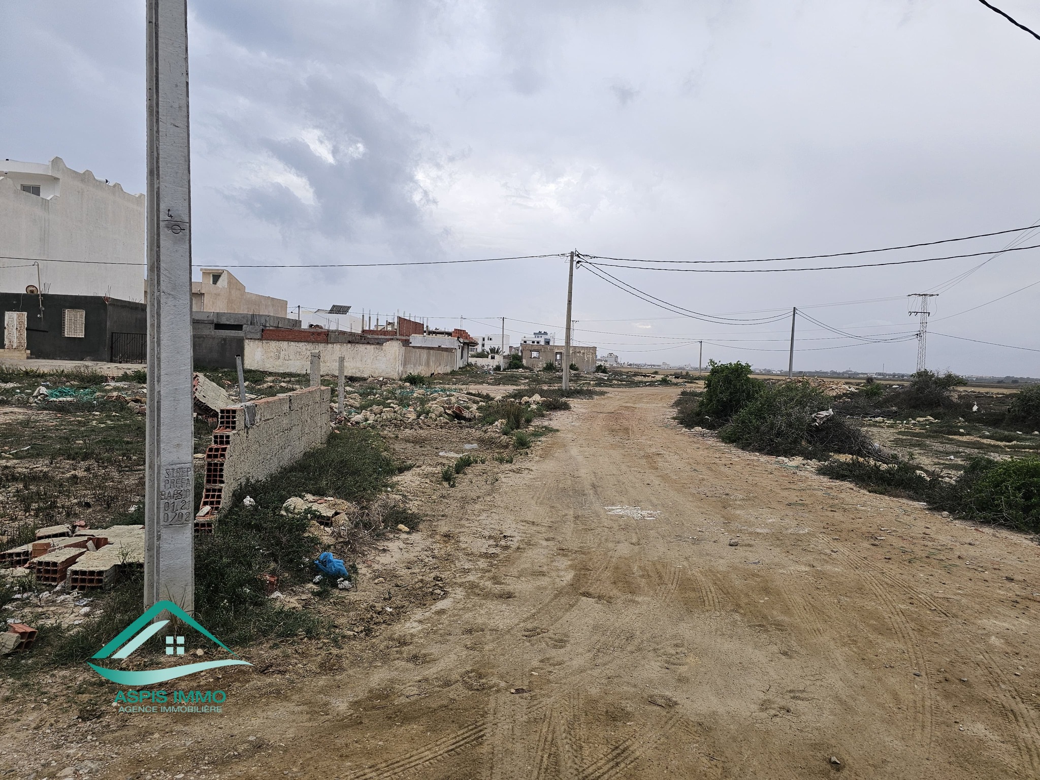 Kelibia Kelibia Vente Surfaces Vt947 terrain 270 m2  ain grinz  kelibia