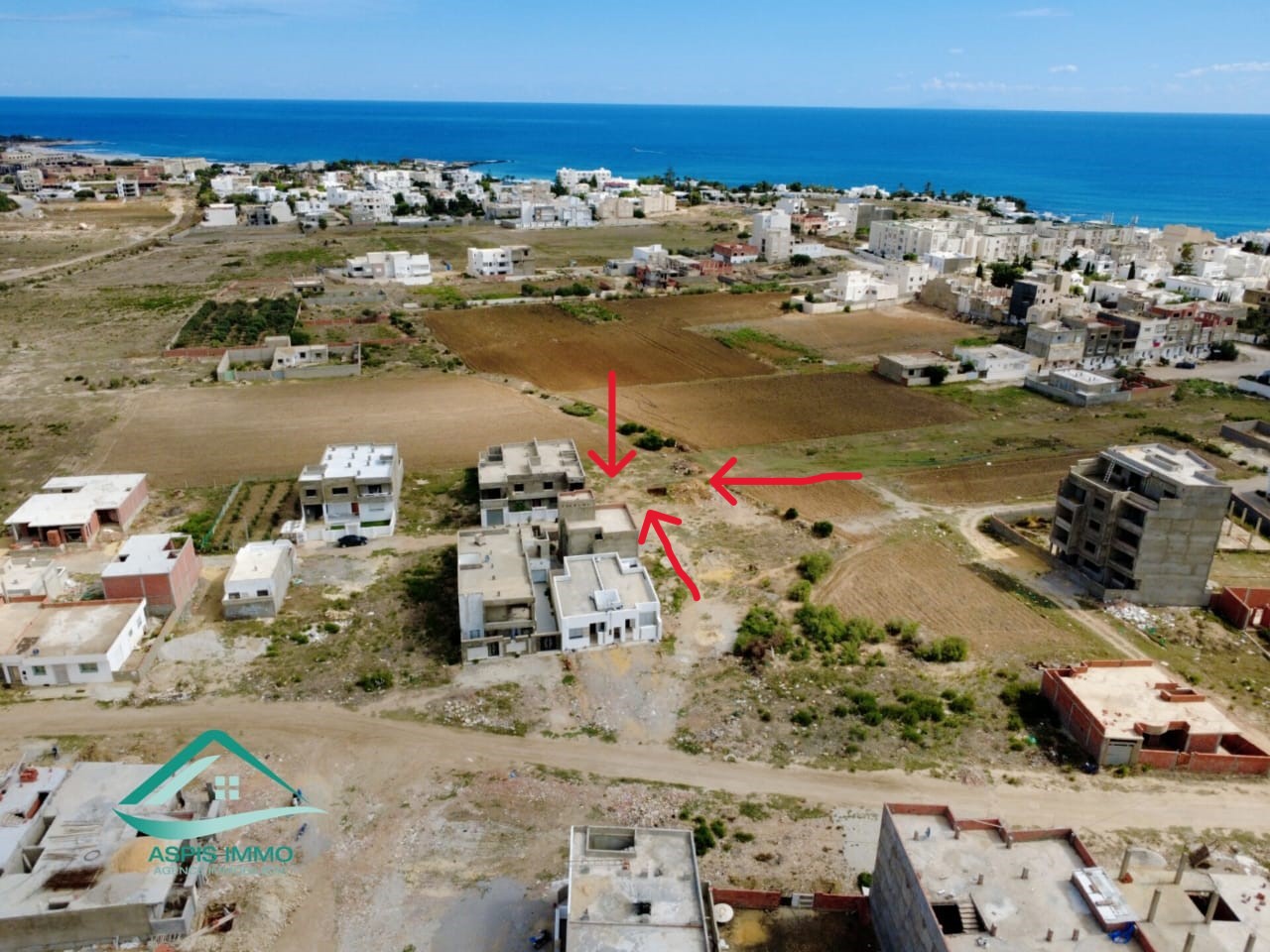 Kelibia Kelibia Vente Surfaces Vt958 terrain 200 m2  kelibia