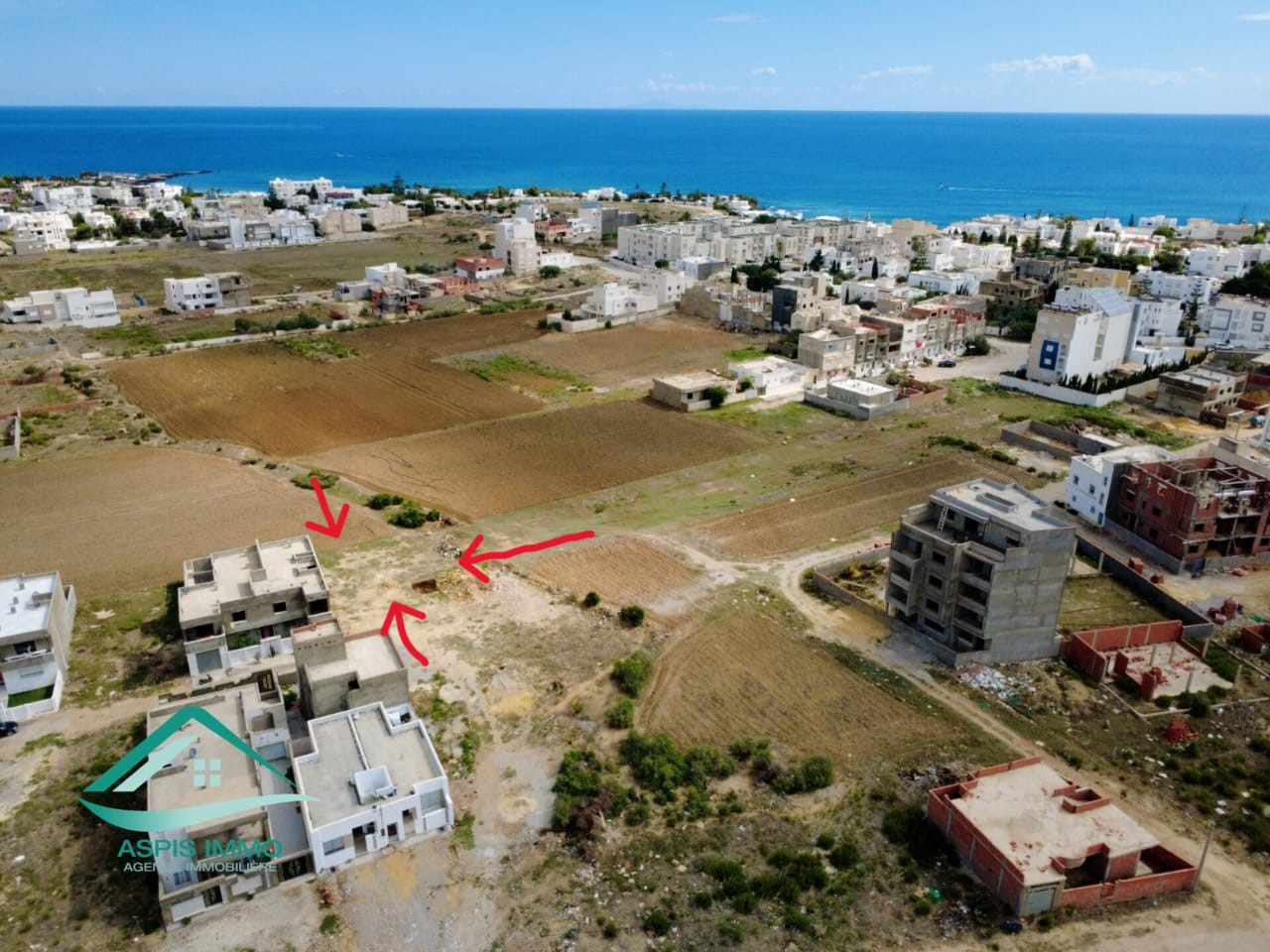 Kelibia Kelibia Vente Surfaces Vt958 terrain 200 m2  kelibia