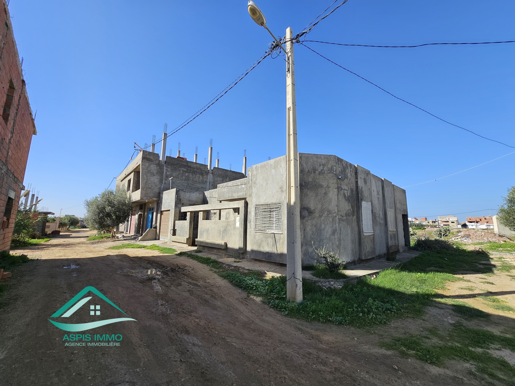 Kelibia Kelibia Vente Maisons Vt963  maison 189 m2 inacheve  kelibia