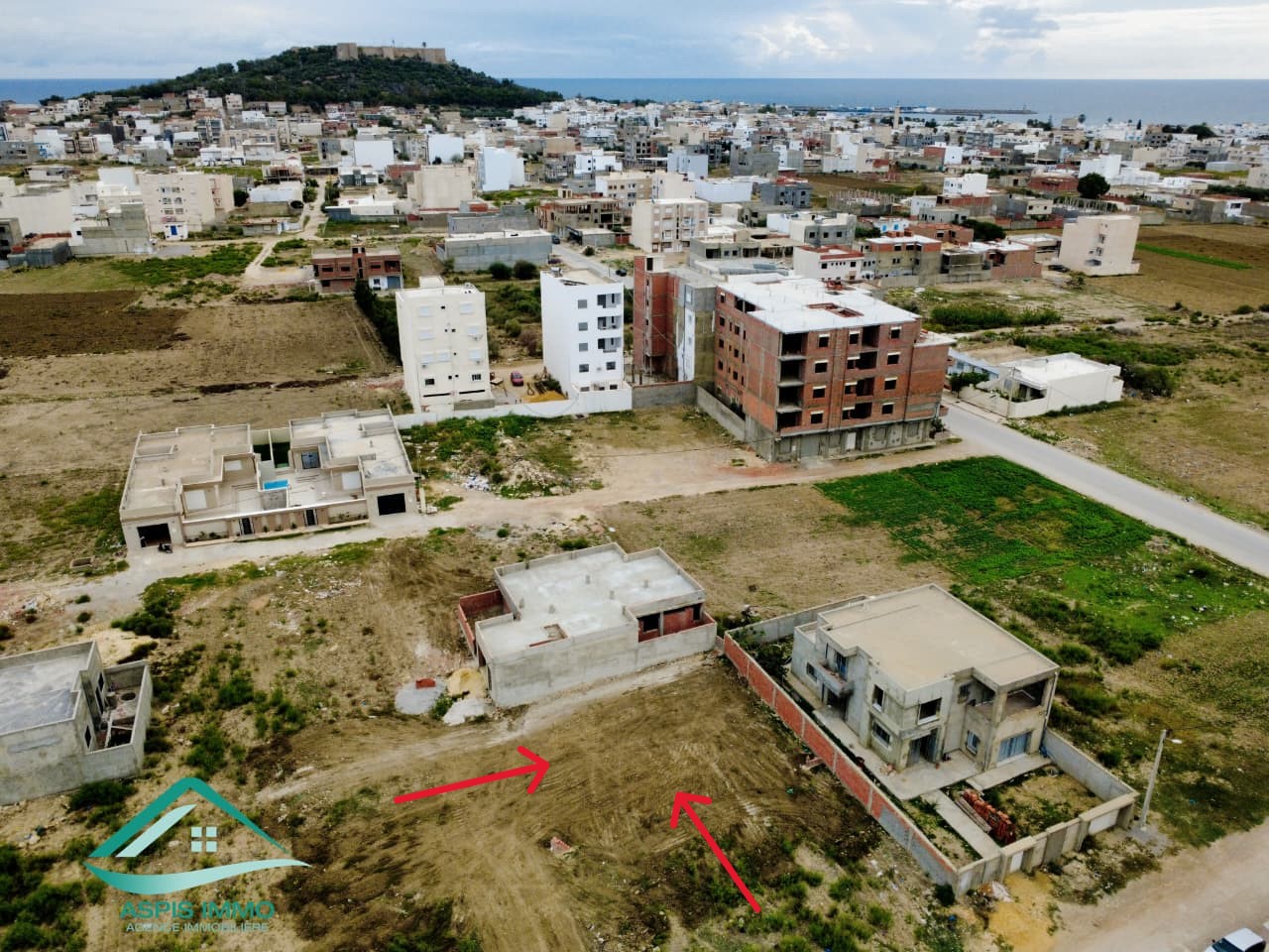 Kelibia Kelibia Vente Surfaces Vt1010 terrain 310 m2  cit mirds 2 kelibia