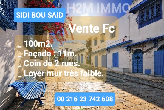 Carthage Sidi Bousaid Bureaux & Commerces Fond de Commerce Fc 100m2 sidi bou sad