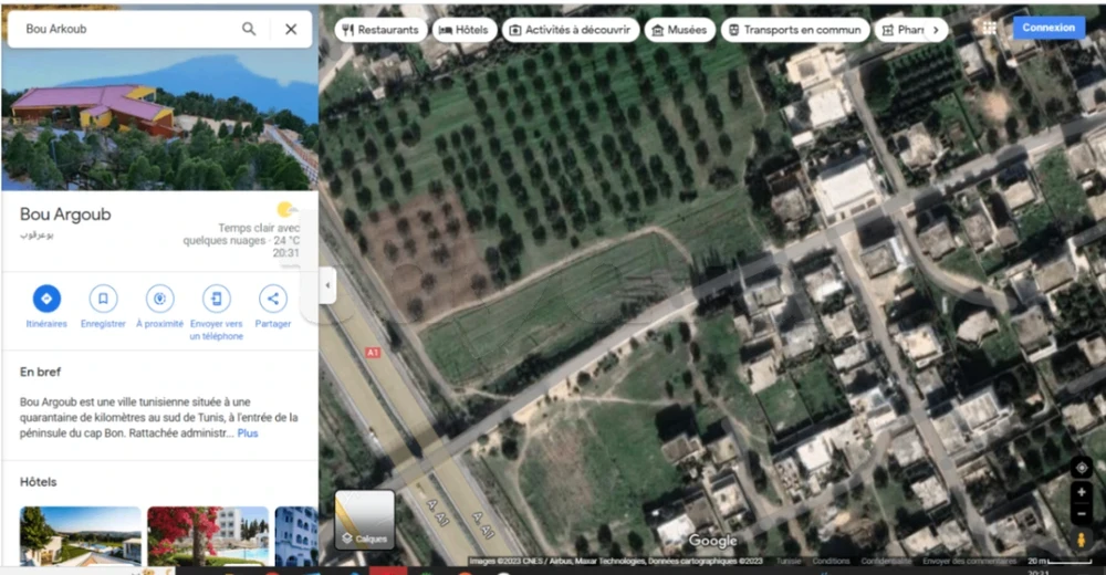 Bou Argoub Bou Argoub Vente Surfaces Terrain constructible