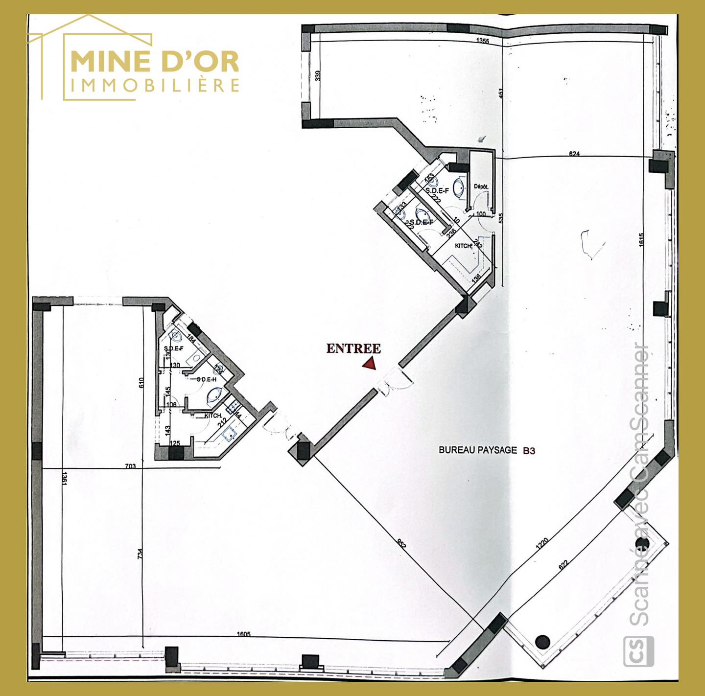 Cite El Khadra Zone urbaine nord Bureaux & Commerces Bureau Un plateau neuf de 511 m2 au centre urbain nord