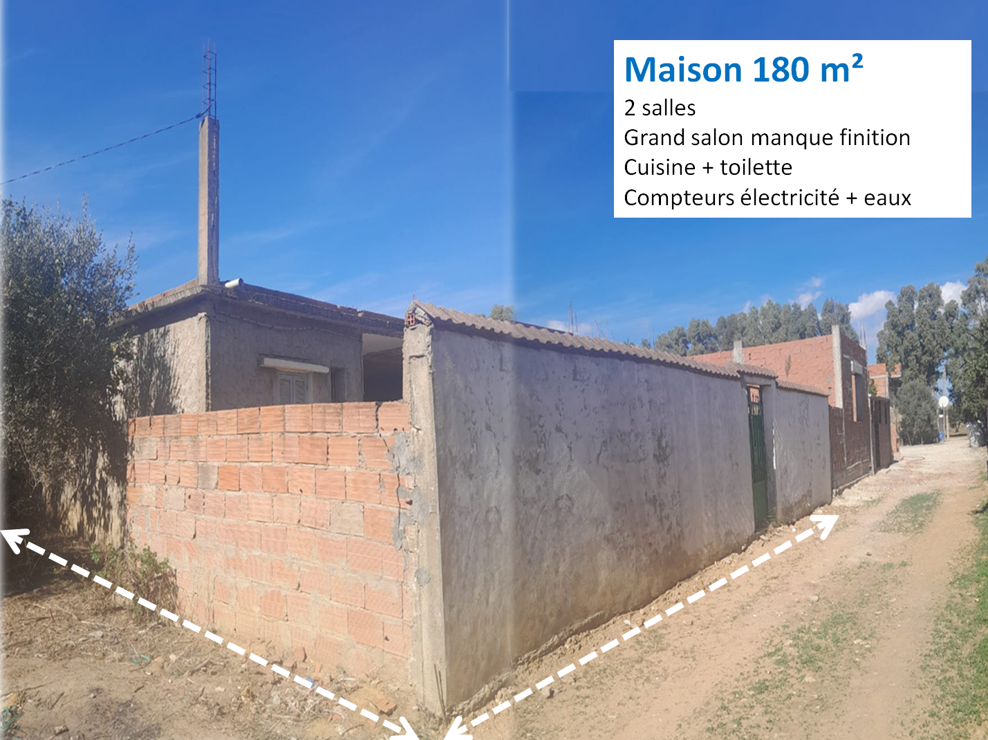 Bizerte Sud Louata Vente Maisons Maison avec jardin