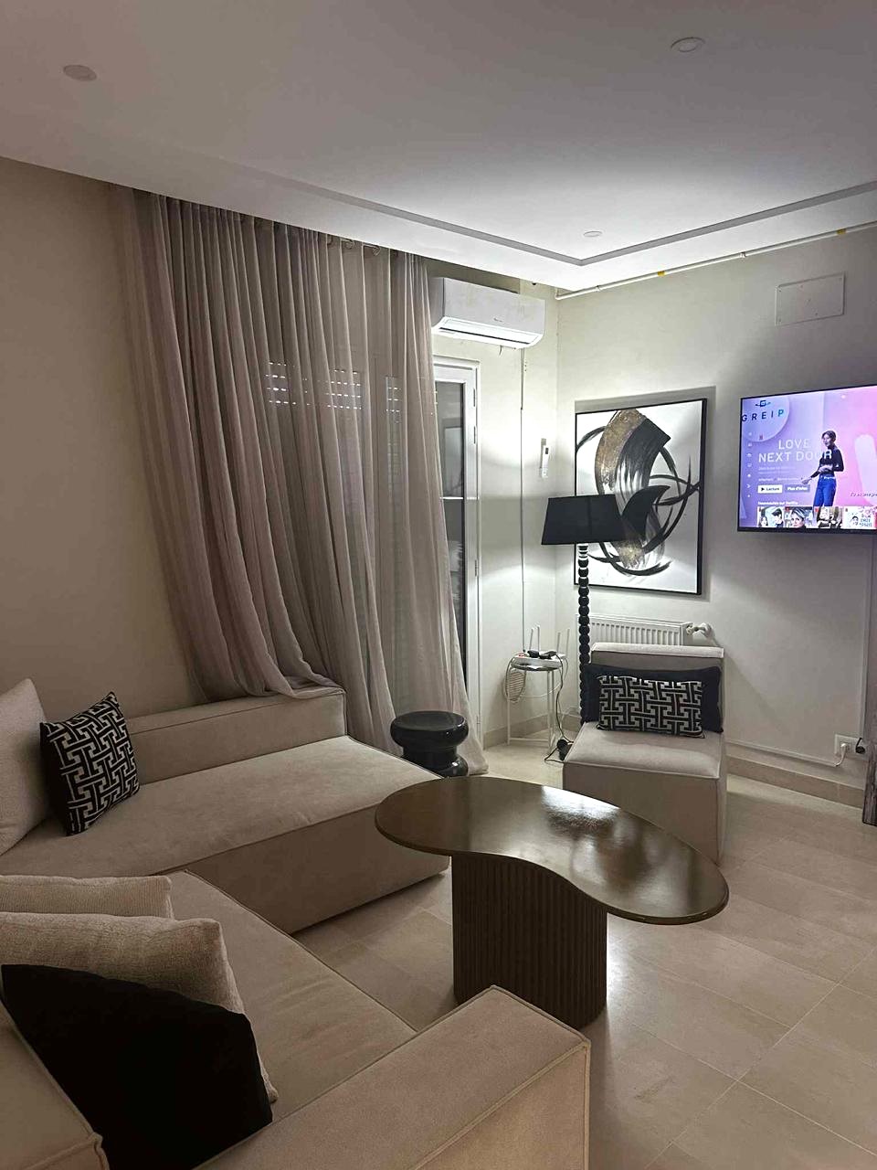 La Soukra La Soukra Location Appart. 2 pices Appt s1 meubl de 70m2  la soukra