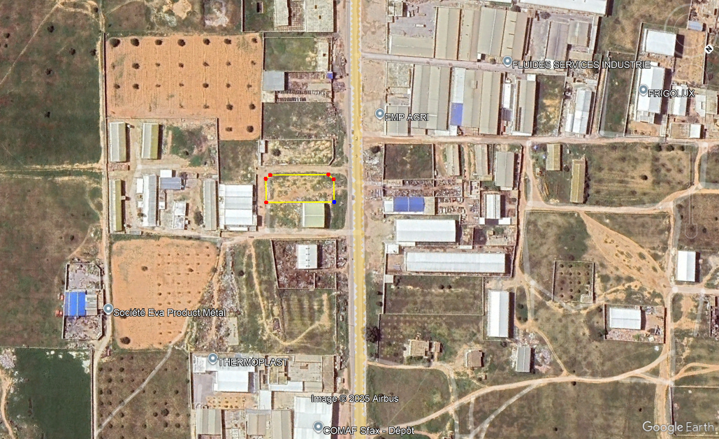 Sakiet Eddaier Sakiet Eddaier Terrain Terrain nu 2000 m2 sur la route principale de mahdia km 11