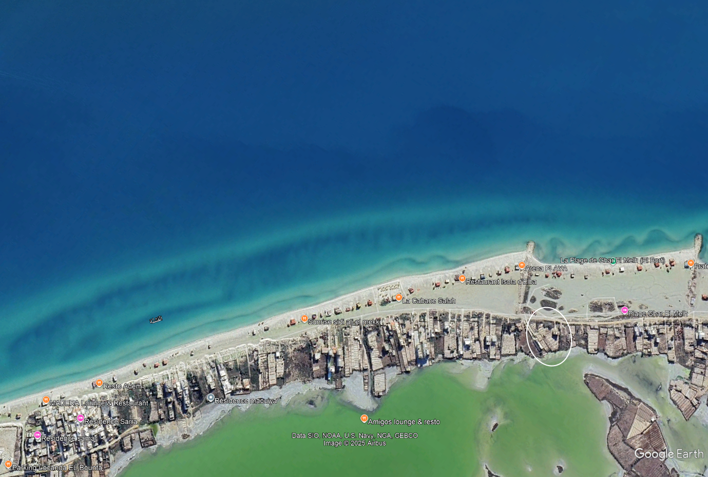 Ghar El Melh Ghar El Melh Terrain Terrain nu Terrain de rve sur la plage de ghar elmelh
