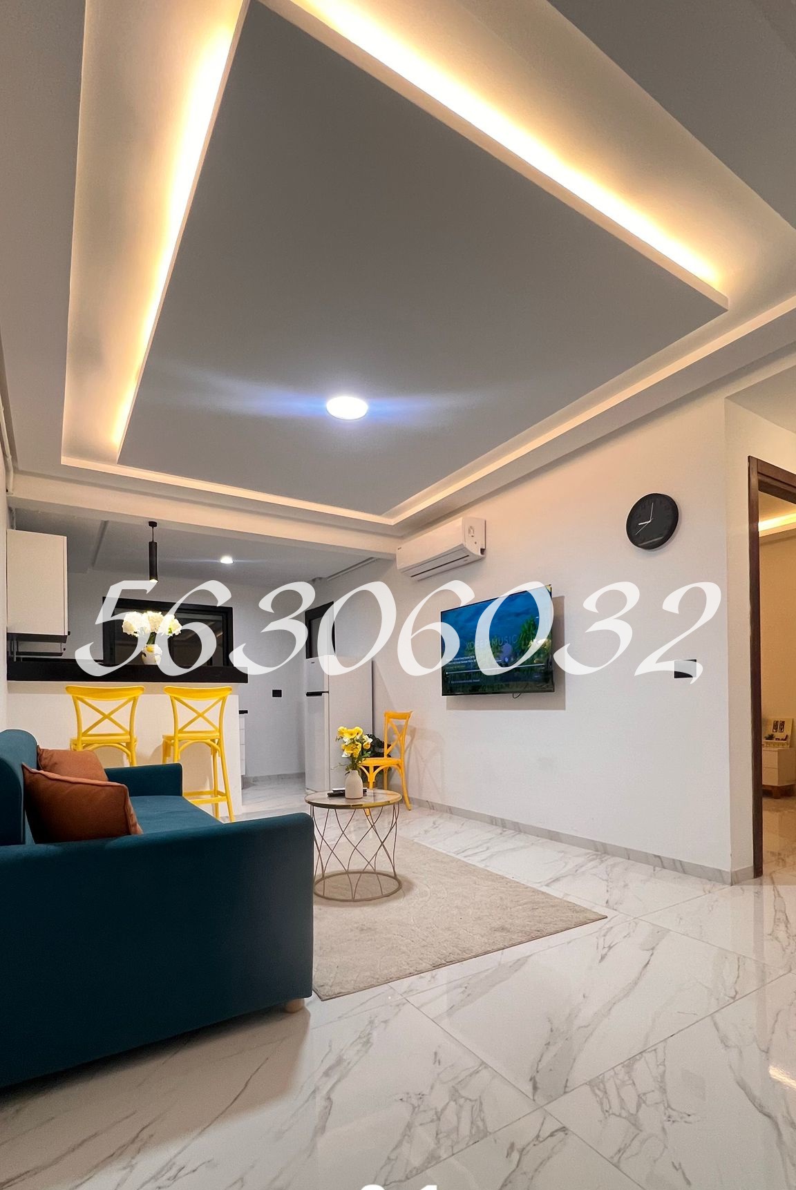 La Marsa El Aouina Location Appart. 2 pices Appartement  meubl  lwahat