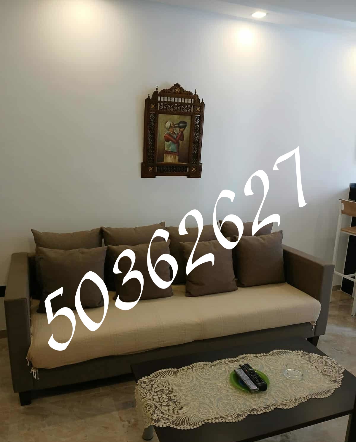 La Marsa El Aouina Location Appart. 2 pices Appt s plus 1 richement meubl  cot carrefour