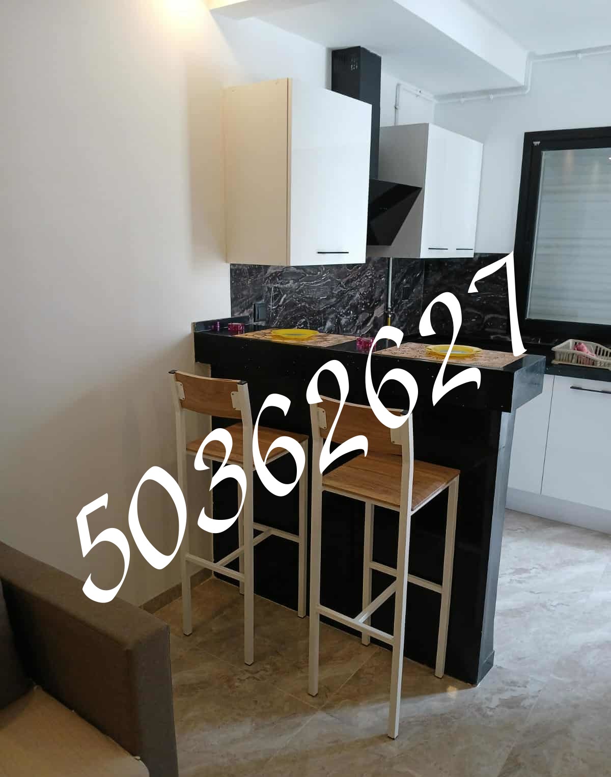 La Marsa El Aouina Location Appart. 2 pices Appt s plus 1 richement meubl  cot carrefour