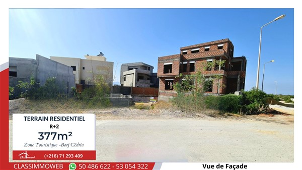 Soliman Soliman Terrain Terrain nu Terrain de 377m2  470 dt le m2