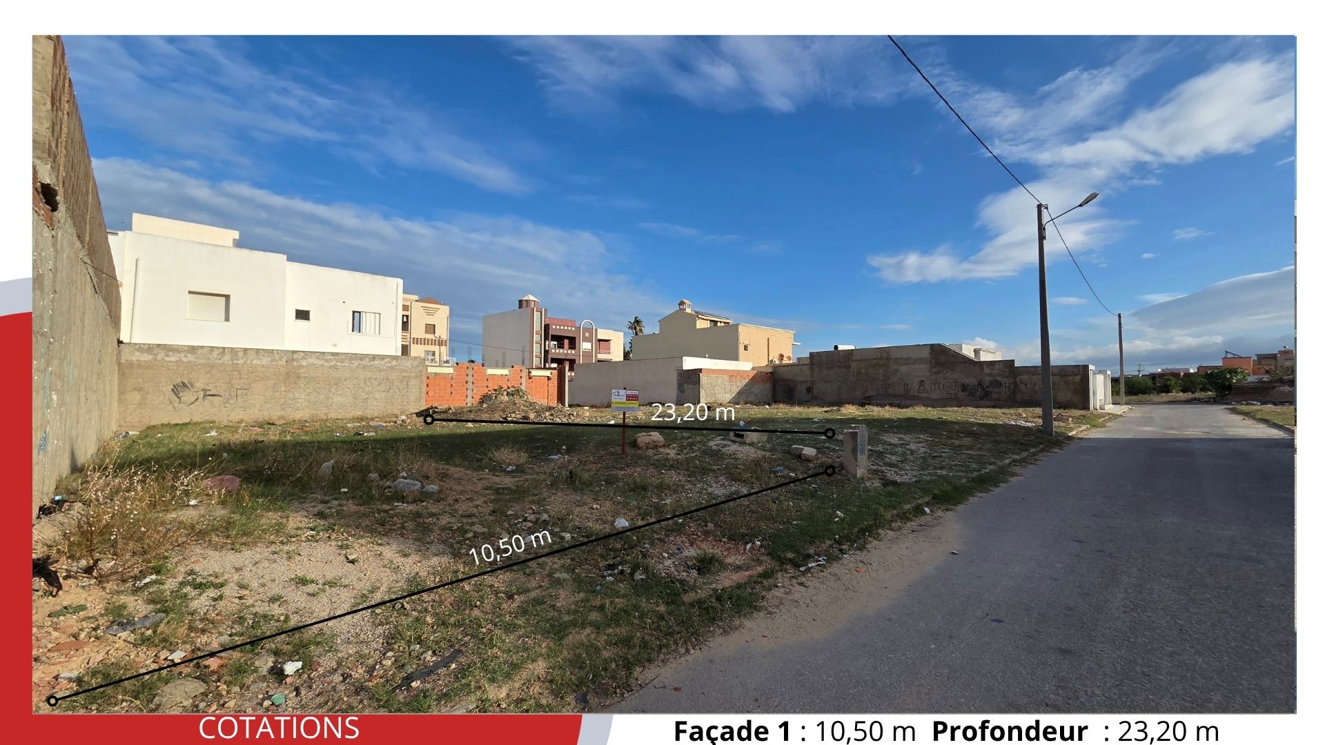 Soliman Meraissa Terrain Terrain nu Terrain de 244 m2  550 d le m2