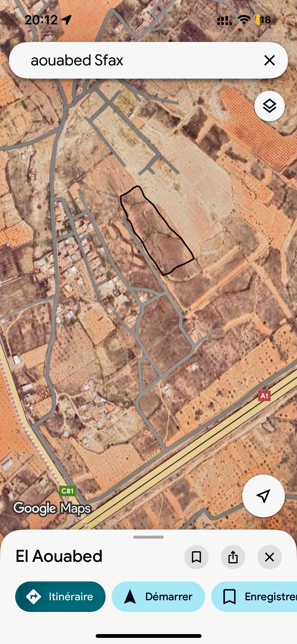 Sfax Sud El Aouabed Terrain Terrain nu Terrain nu