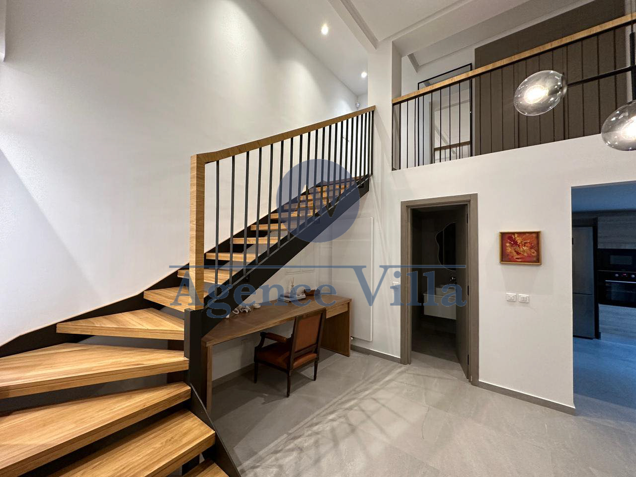 Ain Zaghouan Jardins de Carthage Location Appart. 2 pices Un loft s1 meubl  jardins de carthage