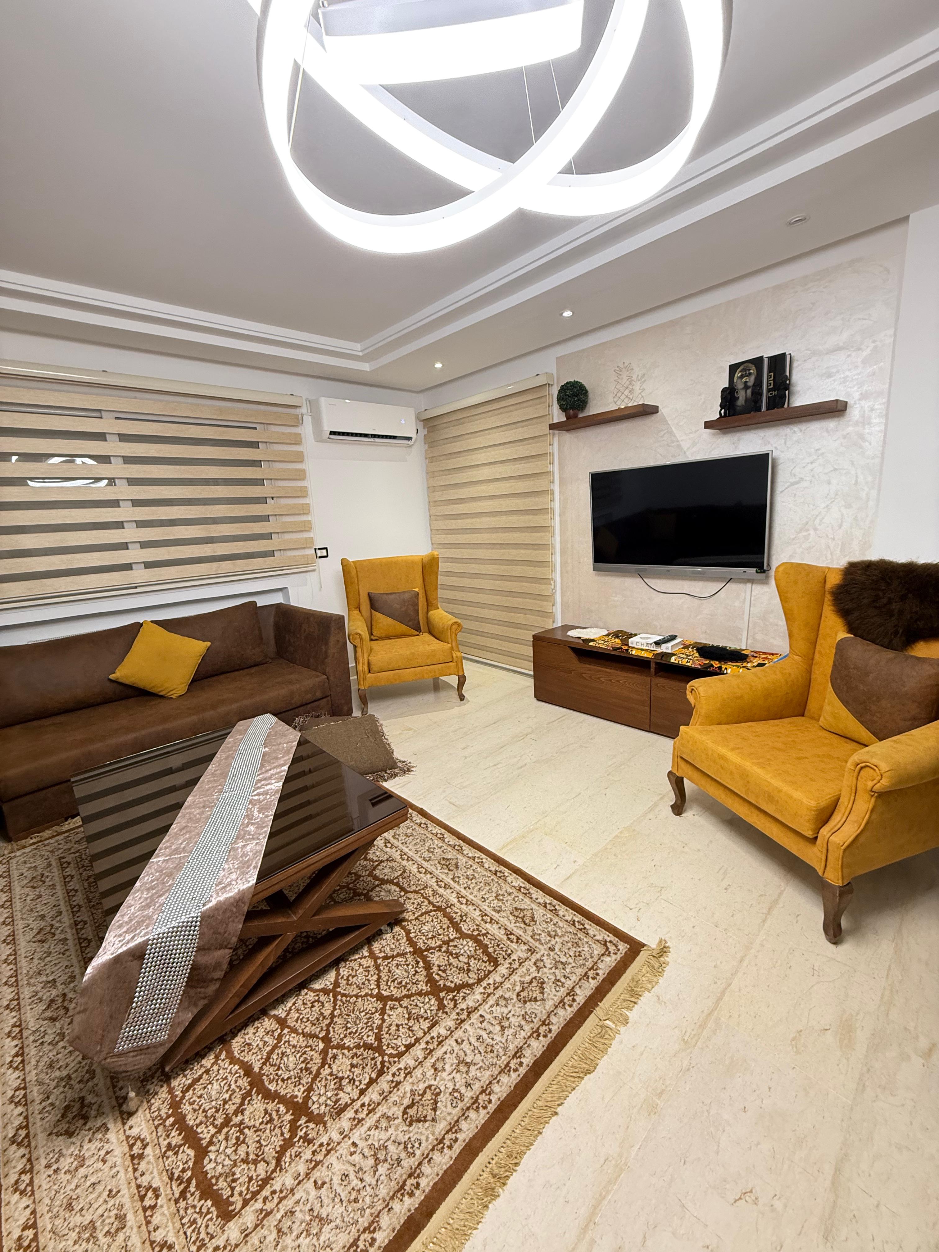 La Soukra Dar Fadhal Location Appart. 4 pices Apprt  s3 meubl  dar fadhale