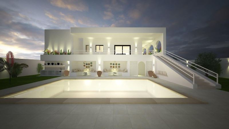 Hammamet Hammamet Vente Maisons V545 villa paradise sud hammamet monchar