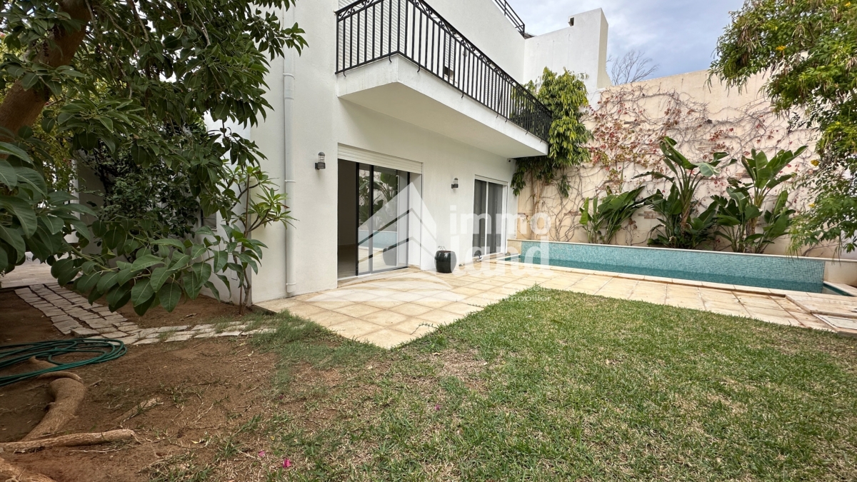 La Soukra Chotrana 3 Location Appart. 2 pices Appartement s2 au rdc avec jardin  la soukra