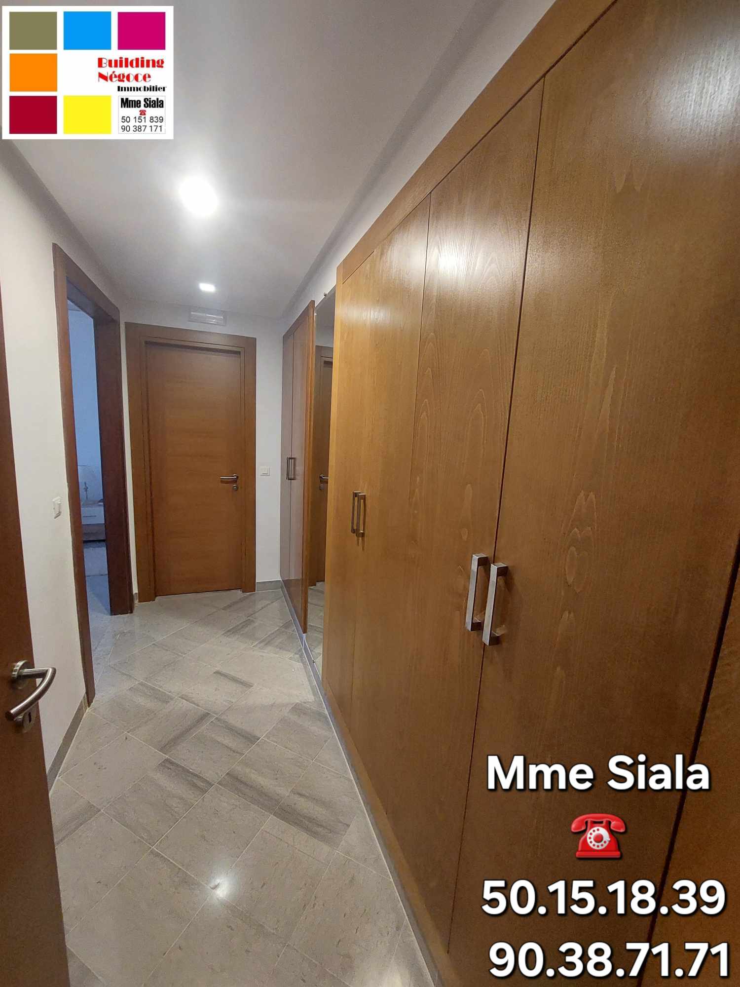 Ariana Ville&nbsp;Cite Ennasr 2&nbsp;Location&nbsp;Appart. 5 pi�ces+&nbsp;Agr�able appt s3 de haut stg avec 2 places de pkg