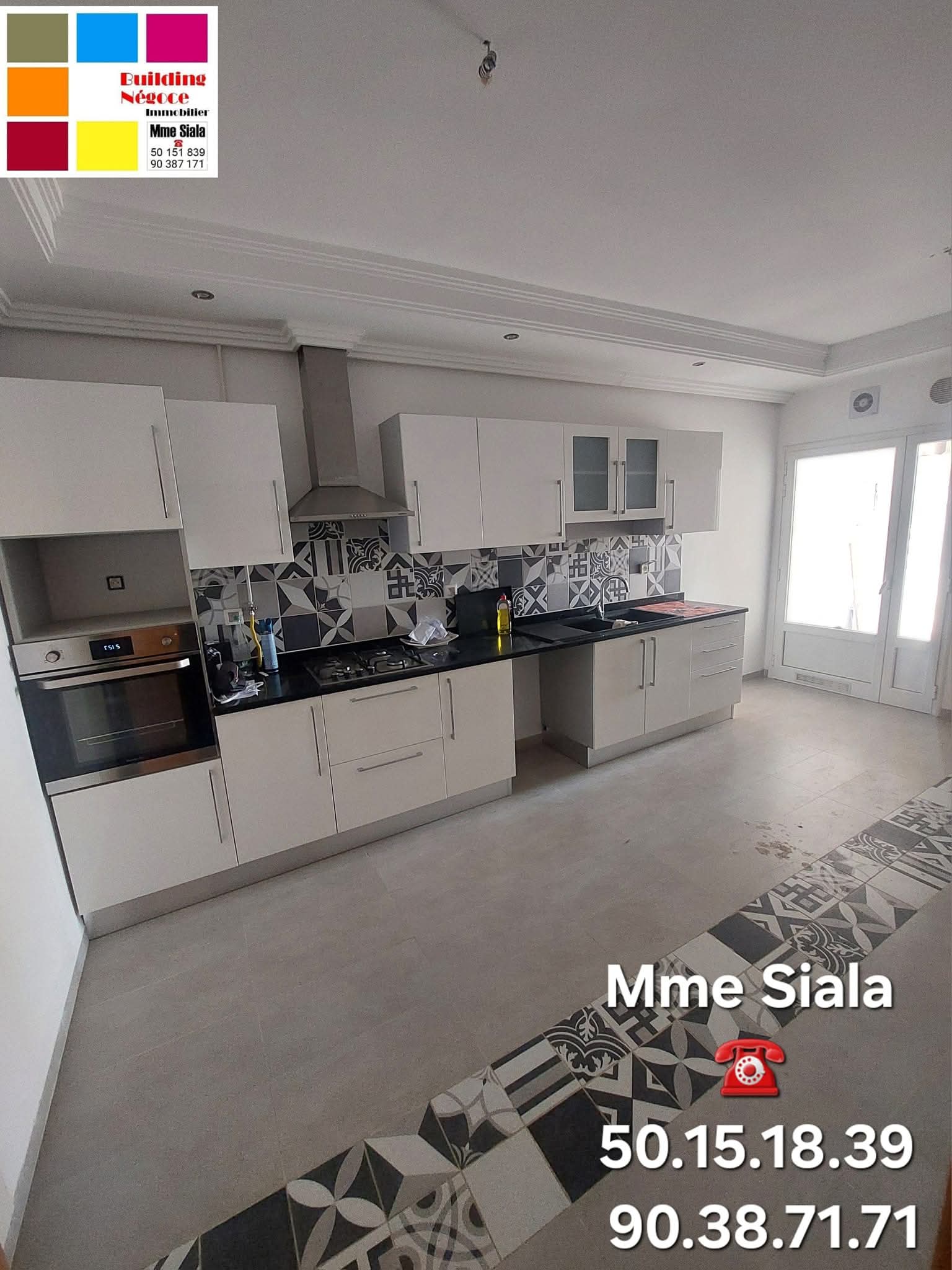 El Menzah El Menzah 9 Location Appart. 3 pices Menzah 9c agrable appt s2 bien situ