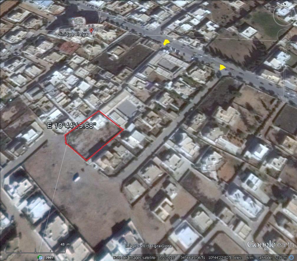 Sfax Sud El Ain Terrain Terrain nu Terrain 1737 m2 route el ain  km 2