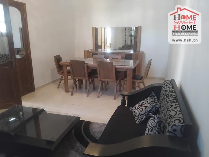 Carthage El Yasmina Location Appart. 4 pices Etage de villa s3 meubl alyan  carthage yasmina