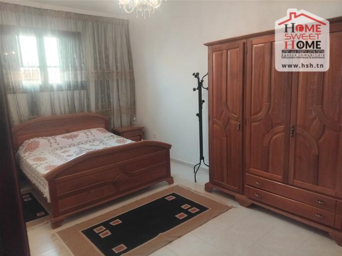 Carthage El Yasmina Location Appart. 4 pices Etage de villa s3 meubl alyan  carthage yasmina