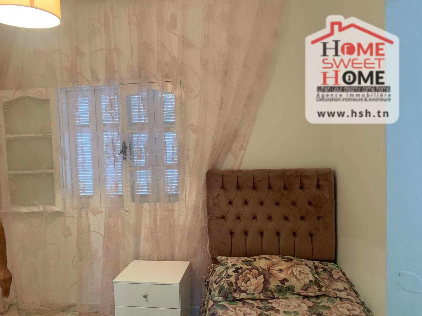 El Kram Le Kram Location Appart. 2 pices Etage de villa s2 mivesh meubl  cit el bounouk