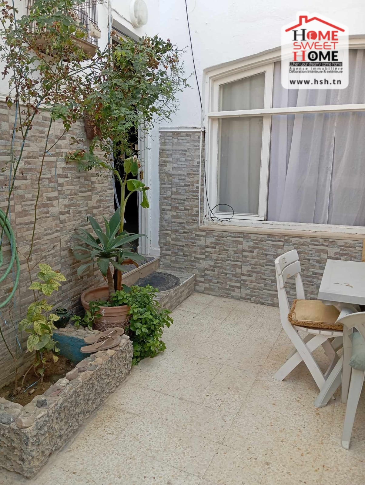 La Marsa Marsa Erriadh Vente Appart. 3 pices Rdc de villa marseille  cit rabie la marsa