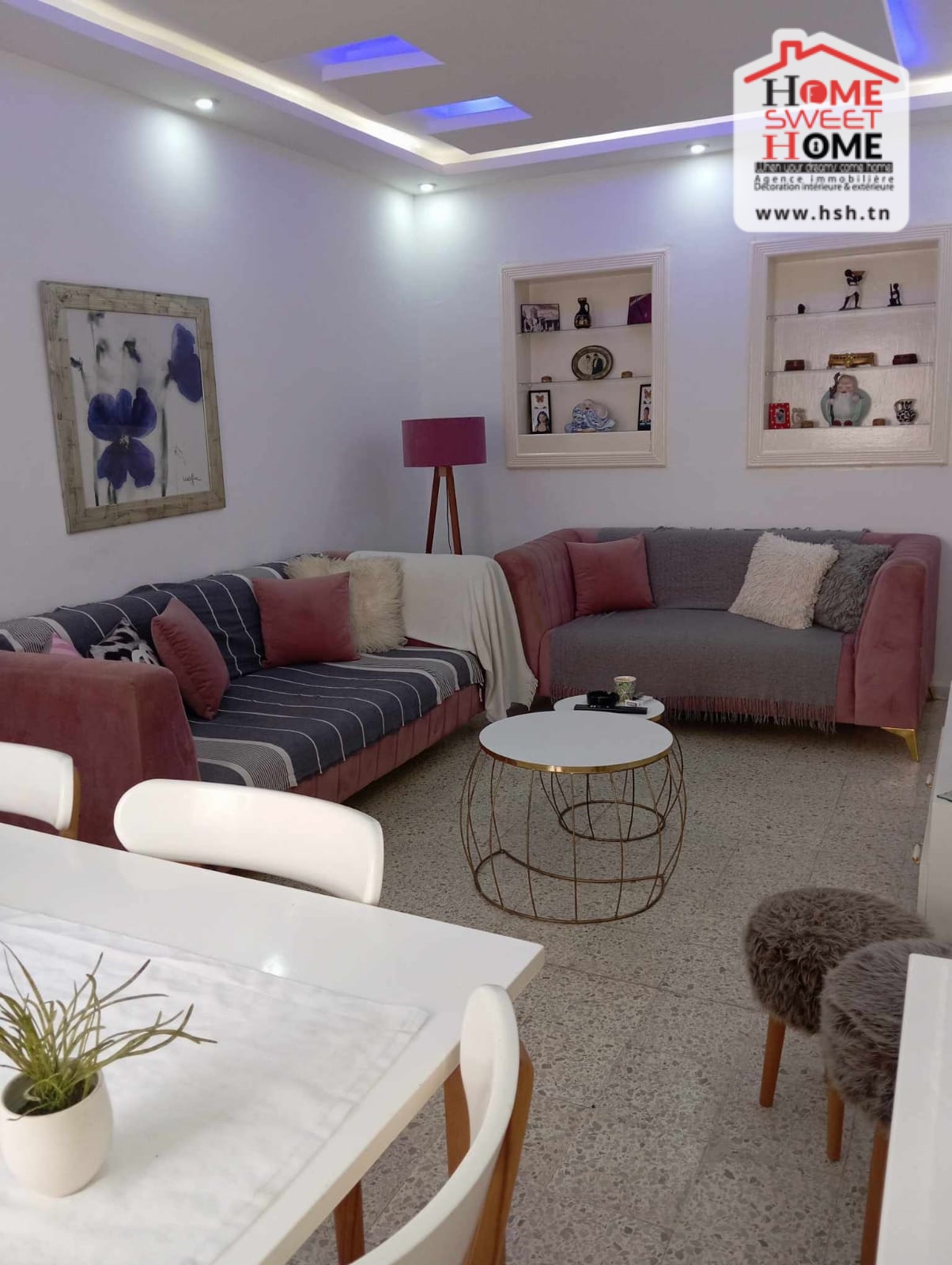 La Marsa Marsa Erriadh Vente Appart. 3 pices Rdc de villa marseille  cit rabie la marsa