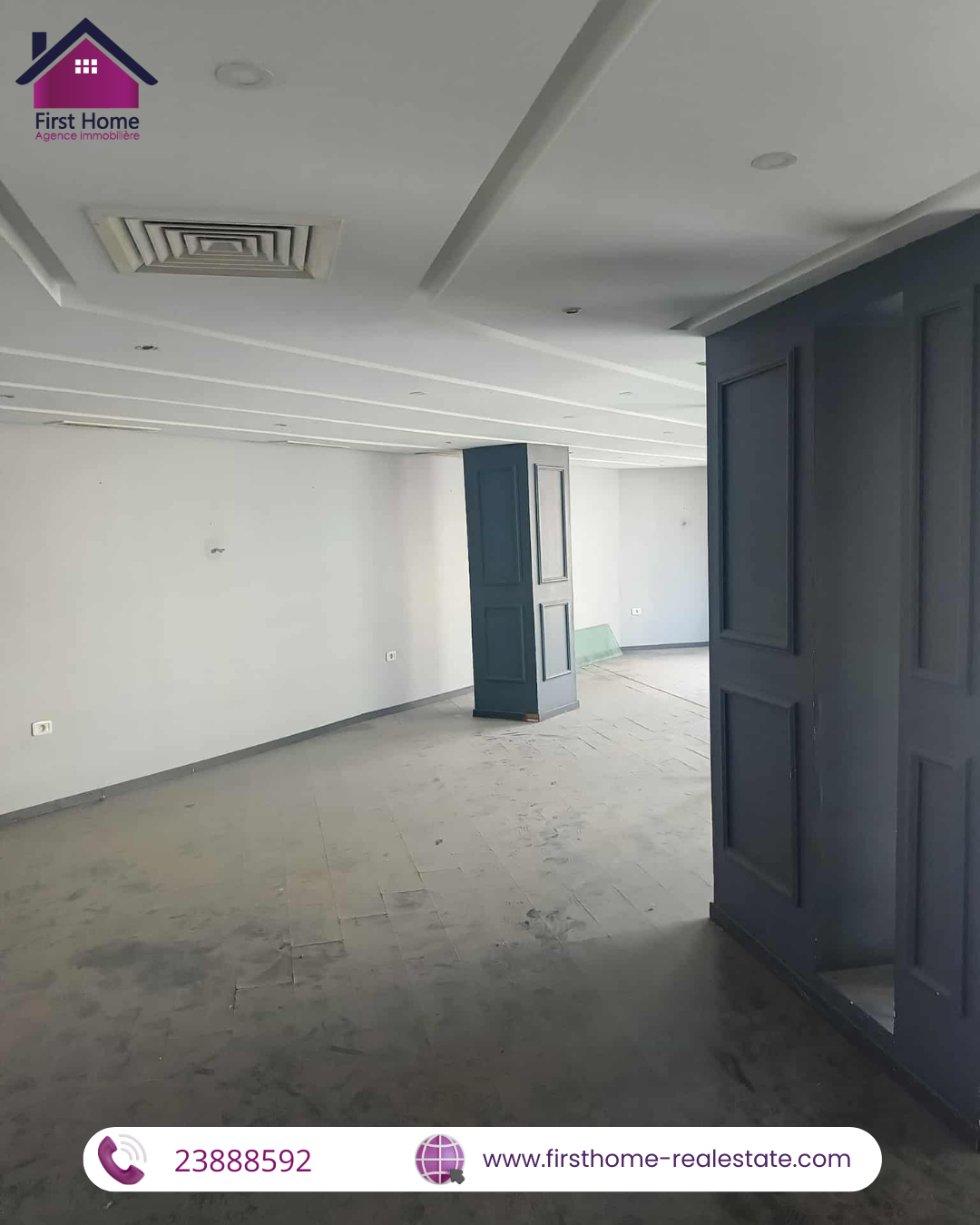 La Marsa Berge Du Lac Location Surfaces Un local commercial  les berges du lac 1