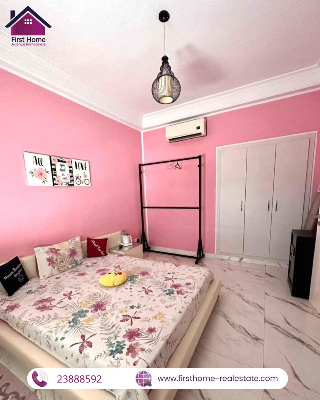 La Soukra Chotrana 1 Location Appart. 3 pices Appart s2 richement meubl