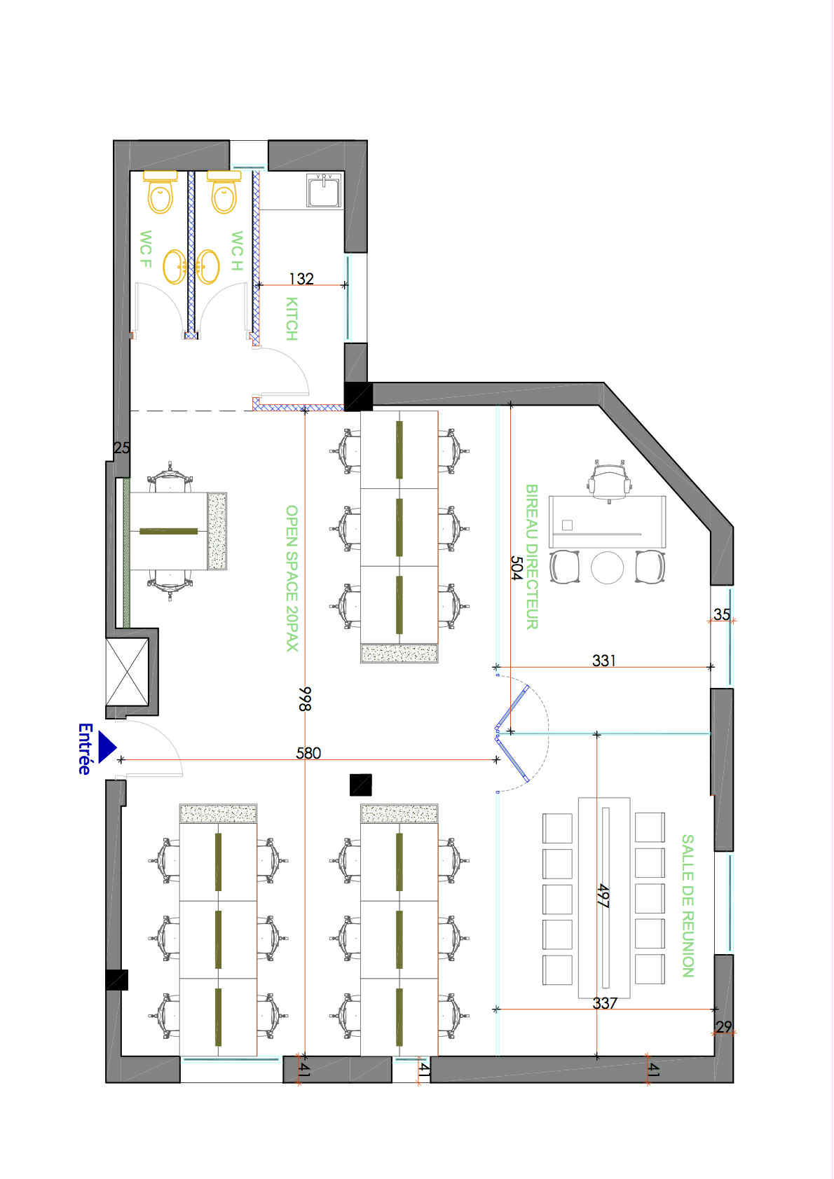 La Marsa Berge Du Lac Bureaux & Commerces Bureau Trs joli bureau 150 m2 retap  neuf au lac 1