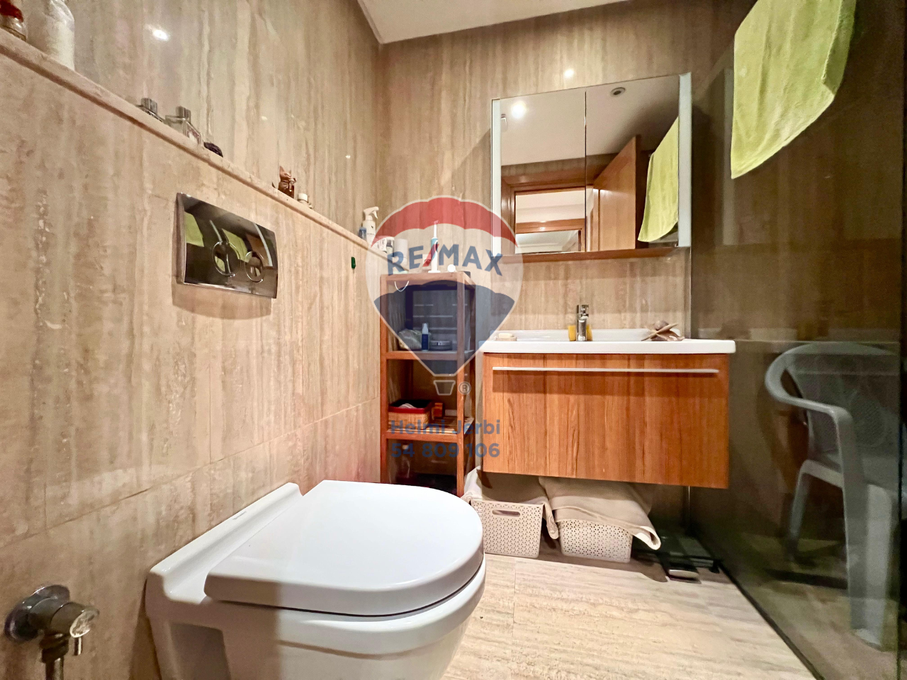 La Marsa Marsa Ennassim Location Appart. 4 pices S2 meubl avec jardin marsa maalga