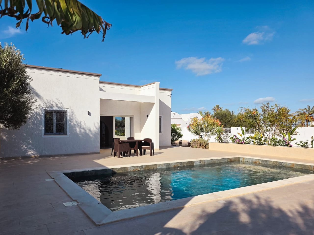 Djerba - Midoun Midoun Location Maisons Villa s3 avec piscine meuble rotin