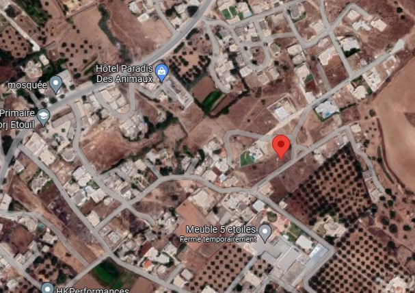 Raoued Borj Touil Terrain Terrain nu Terrain de 450m2  borj touil